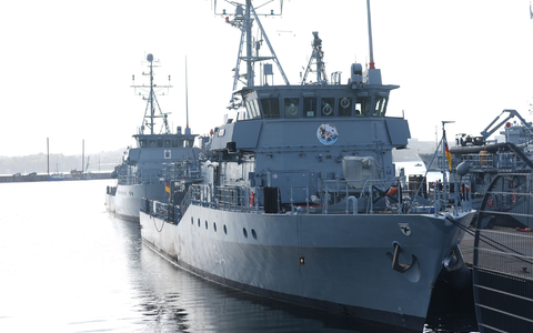 Die Minenjagdboote der Marine sind in Kiel stationiert. (Archivbild) - Foto: Marcus Brandt/dpa
