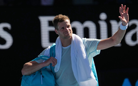 Yannick Hanfmann musste sich früh aus dem Turnier verabschieden. (Archivbild) - Foto: Dita Alangkara/AP/dpa