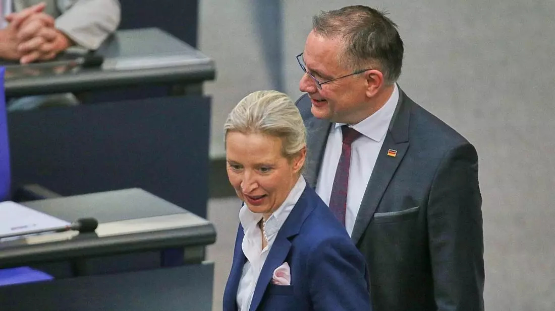Alice Weidel und Tino Chrupalla am 23.04.2026 - Bild: via dts Nachrichtenagentur