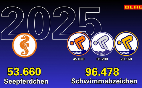 Bronze, Silber, Gold: DLRG gibt 2025 knapp 100.000 Schwimmabzeichen aus - Foto: presseportal.de