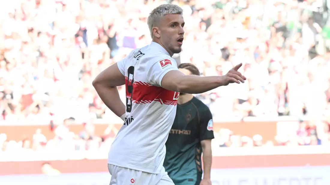 Ermedin Demirovic glich für den VfB den Rückstand aus. - Bild: Bernd Weißbrod/dpa