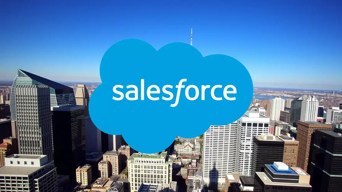 Salesforce ficha a 1.000 jóvenes para IA mientras la Bolsa castiga su acción con un 31% de caída Illustration mit AI erstellt übermittelt durch boerse-global.de