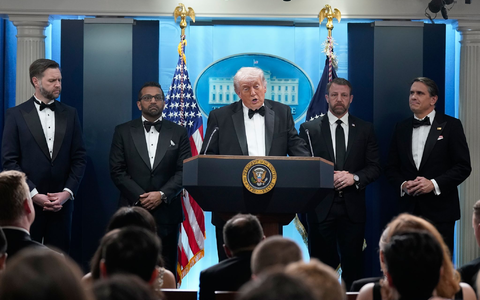 Trump rief nach dem Vorfall zu Versöhnung auf. - Foto: Jose Luis Magana/AP/dpa