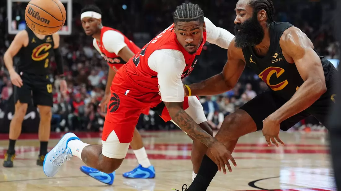 James Harden (r) gehörte zu Clevelands erfolgreichsten Punktesammlern. - Bild: Frank Gunn/The Canadian Press/AP/dpa