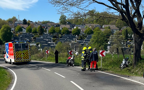 POL-GM: Motorradfahrer rutscht in den Gegenverkehr - Foto: presseportal.de