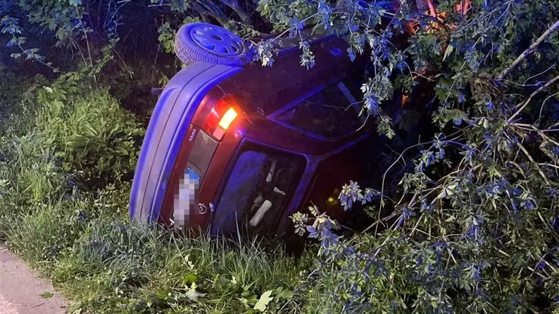 POL-HA: Hagener verliert Kontrolle über sein Auto und überschlägt sich - Bild: presseportal.de