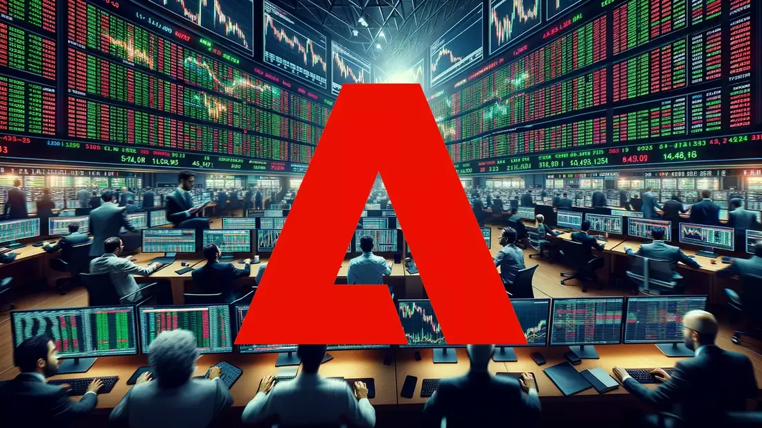 Adobe: La alianza con NVIDIA y WPP desafía el escepticismo de Mizuho en vísperas de resultados Illustration mit AI erstellt übermittelt durch boerse-global.de