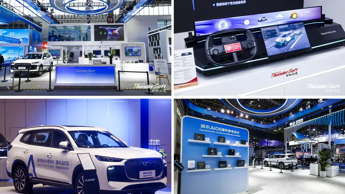 AquaDrive AIOS 2.1 von ThunderSoft auf der Auto China 2026 präsentiert / Immer deutlicher wird der Weg für intelligente Fahrzeuge vom softwaredefinierten Fahrzeug zum KI-definierten Fahrzeug (AIDV) - Bild: presseportal.de