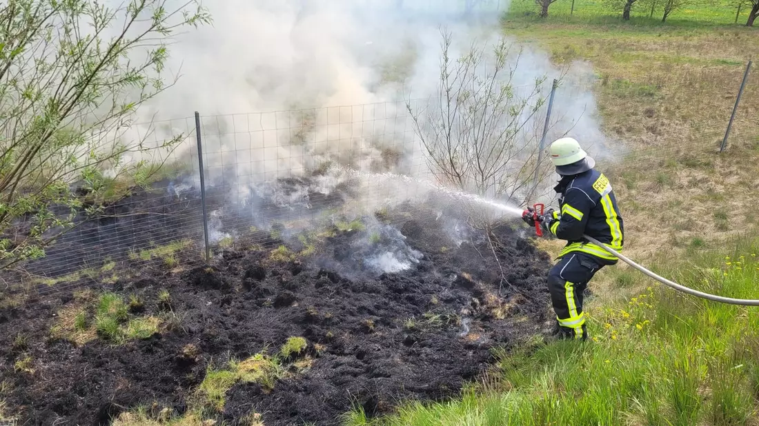 FW Celle: Böschungsbrand an der B3 - Bild: presseportal.de