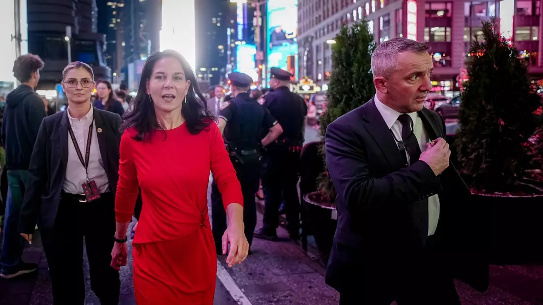 Annalena Baerbock, Präsidentin der Generalversammlung der Vereinten Nationen, am Times Square in New York (Archivbild). - Bild: Kay Nietfeld/dpa