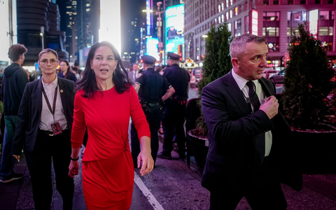 Annalena Baerbock, Präsidentin der Generalversammlung der Vereinten Nationen, am Times Square in New York (Archivbild). - Foto: Kay Nietfeld/dpa