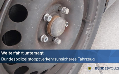 BPOLI LUD: Mit verkehrsunsicherem Fahrzeug und ohne Führerschein - Foto: presseportal.de