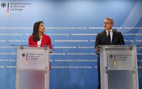 Katherina Reiche und Karsten Wildberger am 28.04.2026 - Foto: via dts Nachrichtenagentur