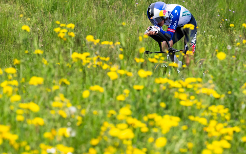 Florian Lipowitz legte ein überzeugendes Zeitfahren ab. - Foto: Jean-Christophe Bott/KEYSTONE/dpa