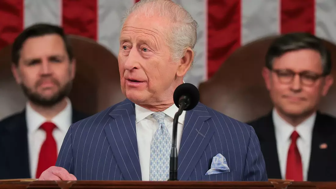 Charles ist erst der zweite Monarch nach seiner Mutter Queen Elizabeth II., der zum US-Kongress sprach. - Bild: Kylie Cooper/Pool Reuters/AP/dpa