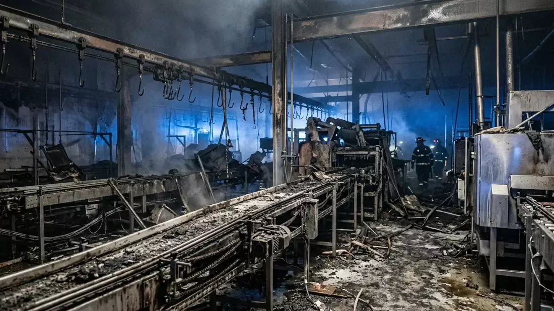 Brand in Fleischfabrik: Wenn Feuer die Produktion lahmlegt - Bild: über boerse-global.de