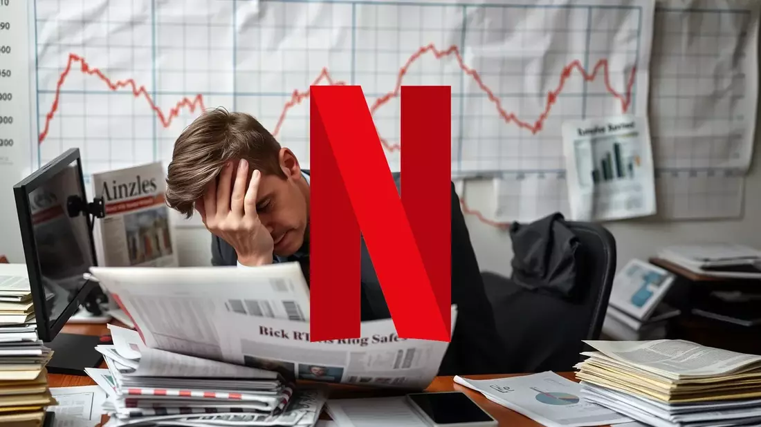 Netflix: 5.200 millones de dólares en caja libre y un fundador que dice adiós en plena tormenta bursátil Illustration mit AI erstellt übermittelt durch boerse-global.de