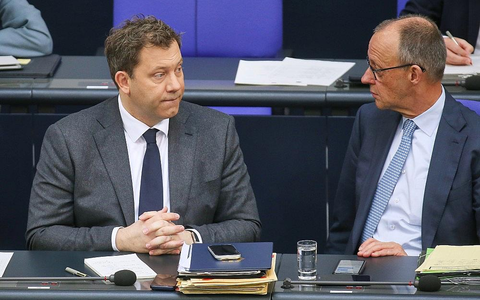 Lars Klingbeil und Friedrich Merz (Archiv) - Foto: via dts Nachrichtenagentur