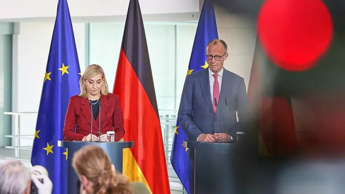 Nina Warken und Friedrich Merz am 29.04.2026 - Bild: via dts Nachrichtenagentur