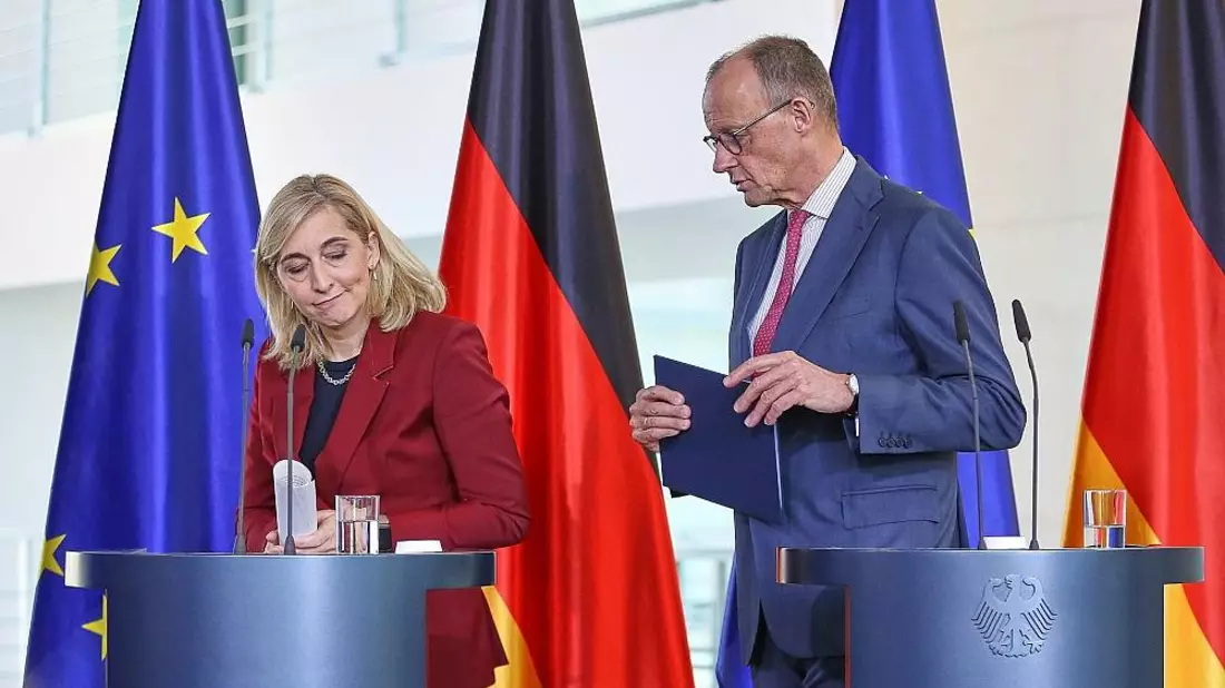 Nina Warken und Friedrich Merz am 29.04.2026 - Bild: via dts Nachrichtenagentur