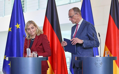 Nina Warken und Friedrich Merz am 29.04.2026 - Foto: via dts Nachrichtenagentur