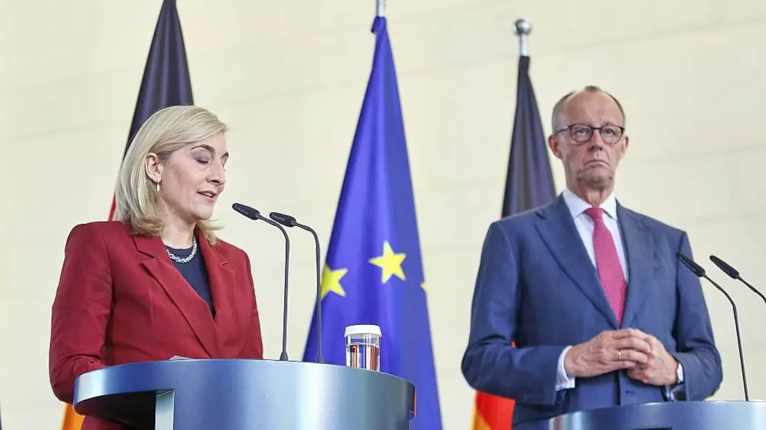 Nina Warken und Friedrich Merz am 29.04.2026 - Bild: via dts Nachrichtenagentur