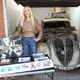 Marion Fedder, die Witwe von Jan Fedder hat den alten Peugeot 402 aus dem Filmklassiker «Das Boot» in einer Garage gefunden.  - Foto: Marion Fedder/Wallocha/dpa