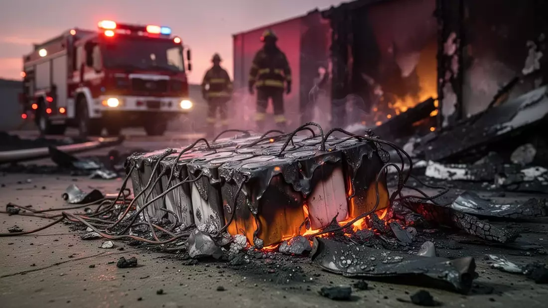 Großbrand in Sondershausen: Lithium-Ionen-Akku als Brandursache identifiziert - Bild: über boerse-global.de