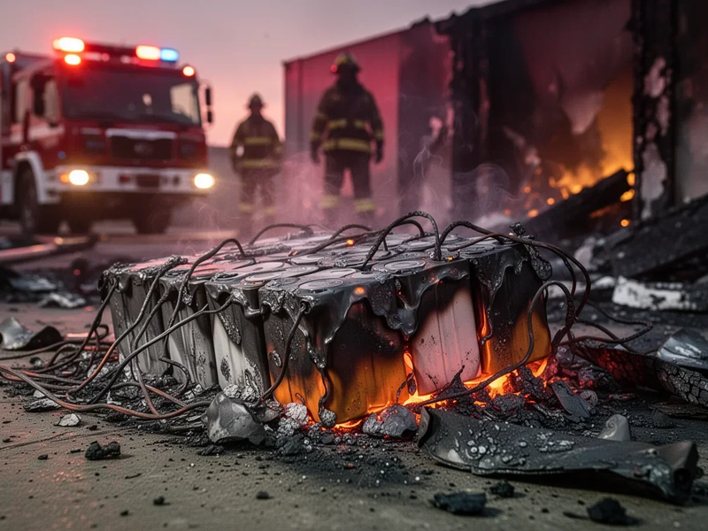 GroĂbrand in Sondershausen: Lithium-Ionen-Akku als Brandursache identifiziert - Foto: ĂŒber boerse-global.de