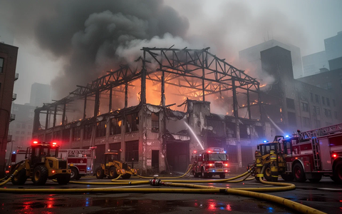 Großbrand in Lörrach: Feuerwehr im Großeinsatz an der B317 - Foto: über boerse-global.de