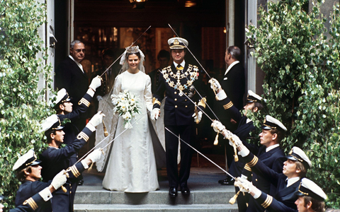 Seine Traumfrau trifft Carl XVI. Gustaf bei den Olympischen Spielen 1972 in München. Vier Jahre später heiratet er Silvia Sommerlath. (Archivbild) - Foto: dpa