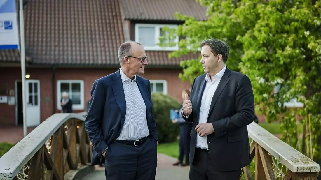 Friedrich Merz und Lars Klingbeil am 29.04.2026 - Bild: Jesco Denzel / Bundesregierung via dts Nachrichtenagentur