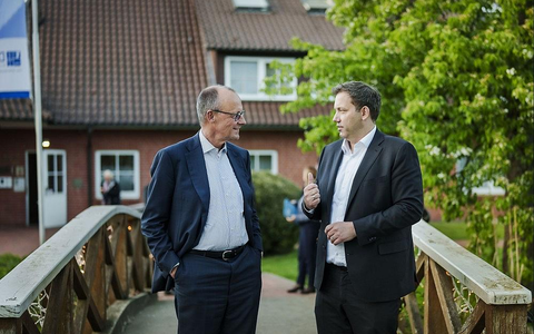 Friedrich Merz und Lars Klingbeil am 29.04.2026 - Foto: Jesco Denzel / Bundesregierung via dts Nachrichtenagentur