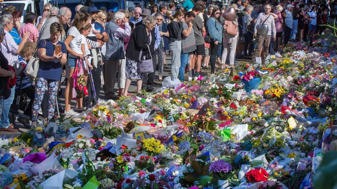 Bei dem rassistisch motivierten Anschlag in Christchurch starben 51 Menschen. (Archivbild) - Bild: David Alexander/SNPA/AAP/dpa