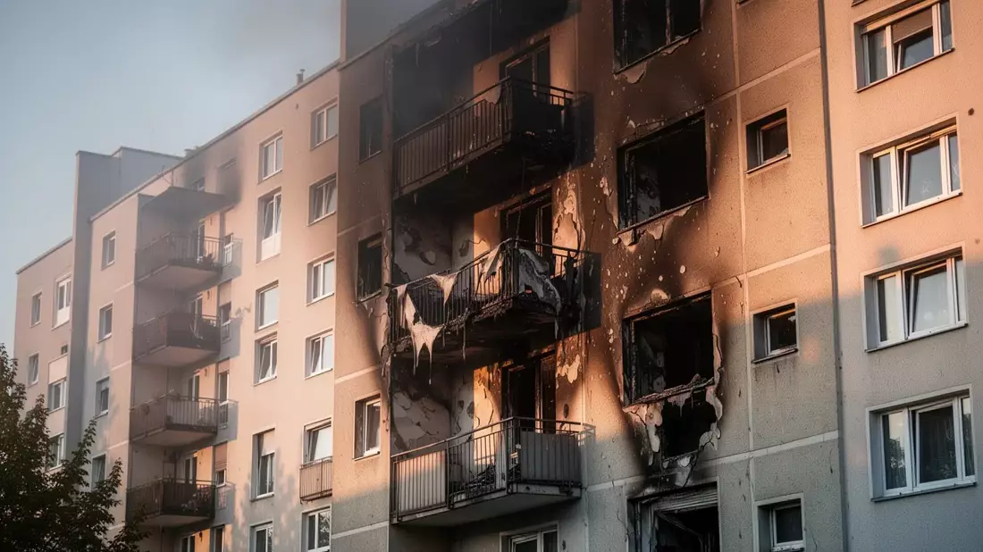 Balkonbrand in Ludwigshafen: Feuer zerstört Wohnung in Friesenheim - Bild: über boerse-global.de
