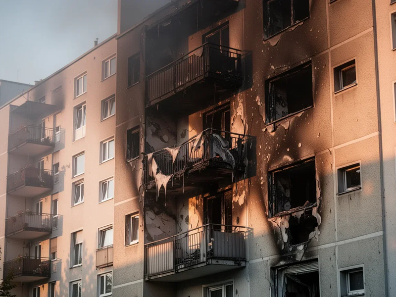 Balkonbrand in Ludwigshafen: Feuer zerstört Wohnung in Friesenheim - Foto: über boerse-global.de