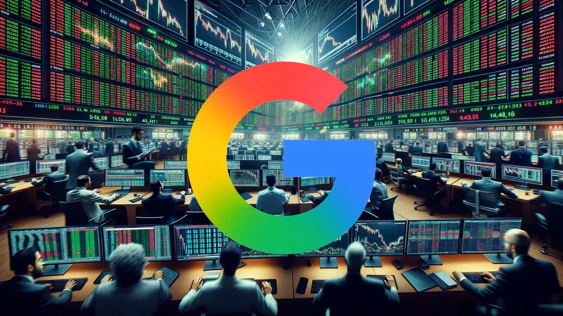 Alphabet Rompe Moldes: Vende sus Chips de IA por Primera Vez y el Mercado lo Premia con un Nuevo Récord Illustration mit AI erstellt übermittelt durch boerse-global.de