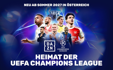 DAZN ist führend im europäischen Fußball und wird bis 2031 zur Heimat der UEFA Champions League in Österreich sowie der UEFA Europa League und UEFA Conference League in der Schweiz - Foto: presseportal.de