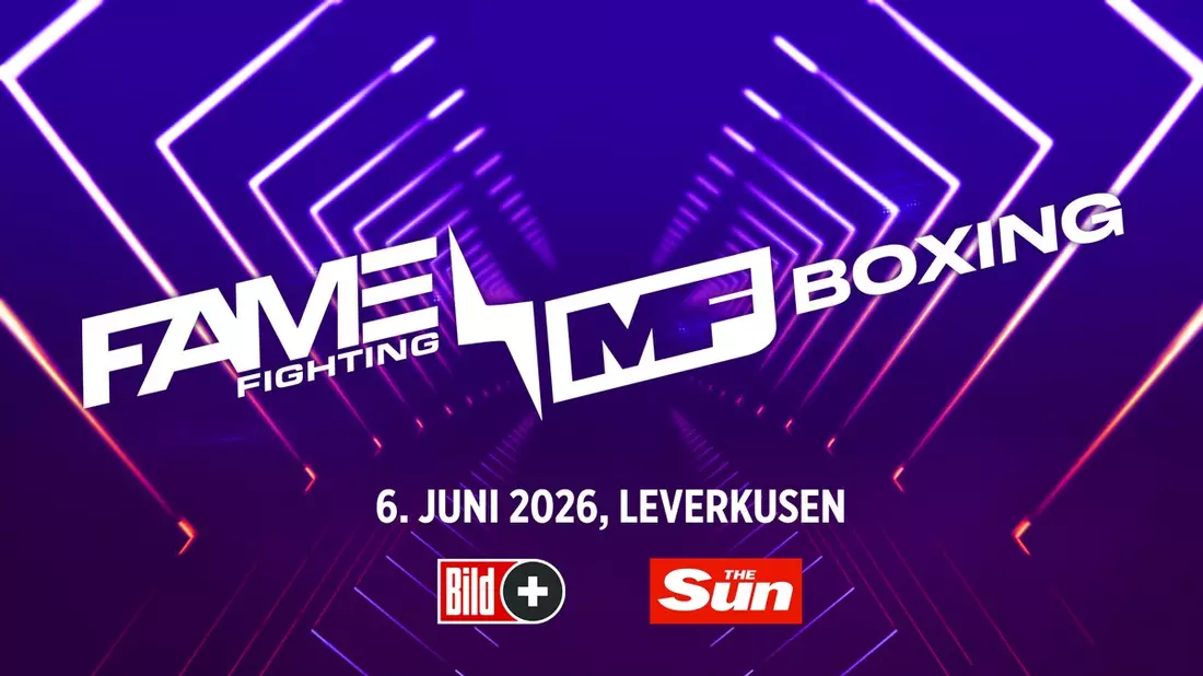 Fame Fighting goes International: BILD und The Sun zeigen das deutsch-britische Box-Event in Kooperation mit Misfits Boxing am 6. Juni 2026 live aus Leverkusen - Bild: presseportal.de