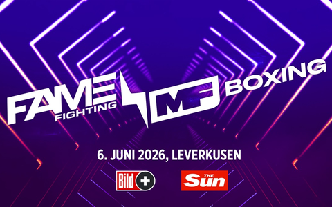 Fame Fighting goes International: BILD und The Sun zeigen das deutsch-britische Box-Event in Kooperation mit Misfits Boxing am 6. Juni 2026 live aus Leverkusen - Foto: presseportal.de