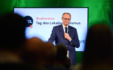 Bundeskanzler Merz bei Townhall in Salzwedel: Lokalzeitungen sind und bleiben wichtig. - Foto: presseportal.de