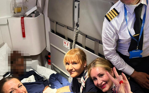 Auf dem Flug aus dem Senegal nach Italien hat eine Passagierin ein Kind zur Welt gebracht. (Foto: Handout) - Foto: -/Ita Airways/dpa