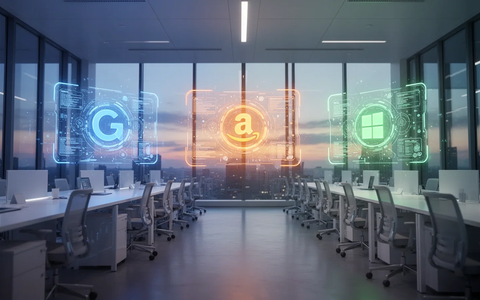 Google, Amazon und Microsoft liefern sich Wettlauf um das KI-Büro - Foto: über boerse-global.de