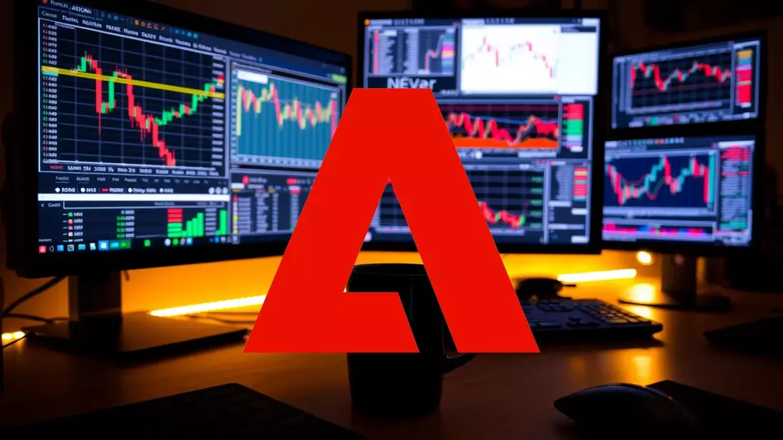 Adobe: récord de ingresos y adiós a Narayen en medio de la tormenta bajista Illustration mit AI erstellt übermittelt durch boerse-global.de
