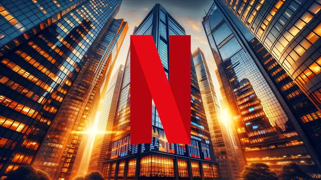 Netflix: el gigante del streaming se hace con un estudio de Hollywood por 330 millones mientras su acción se desploma Illustration mit AI erstellt übermittelt durch boerse-global.de