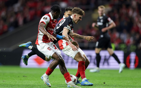 Philipp Treu hatte in Braga einen schweren Stand. - Foto: Miguel Angelo Pereira/AP/dpa