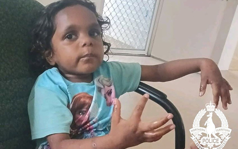 Tagelang hatte man nach dem fünfjährigen Mädchen gesucht. - Foto: -/NORTHERN TERRITORY POLICE FORCE/dpa