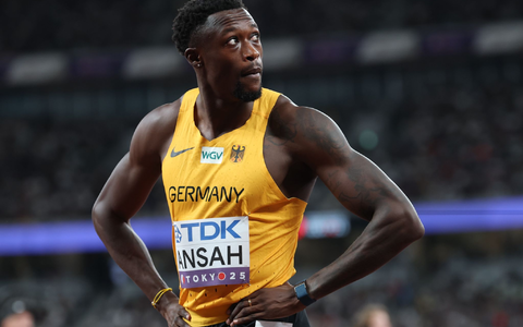 Die deutschen Sprinter um Owen Ansah verbesserten den deutschen Rekord deutlich. (Archivbild) - Foto: Oliver Weiken/dpa
