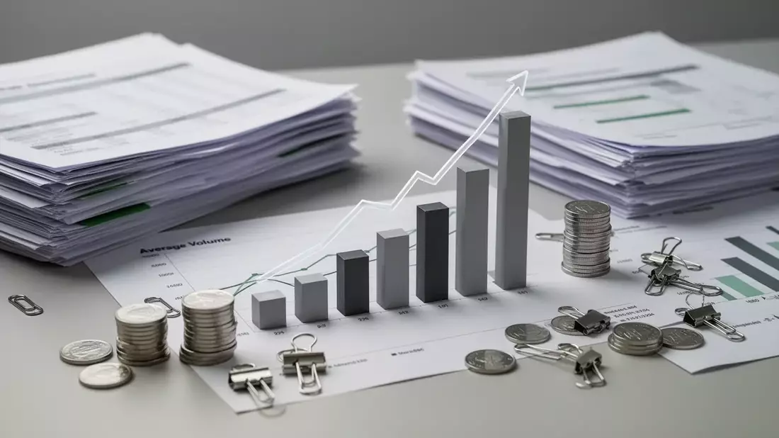 Kurrent: Durchschnittliches Volumen - Bild: über boerse-global.de