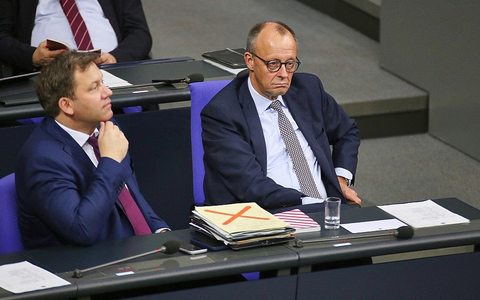 Lars Klingbeil und Friedrich Merz (Archiv) - Foto: via dts Nachrichtenagentur